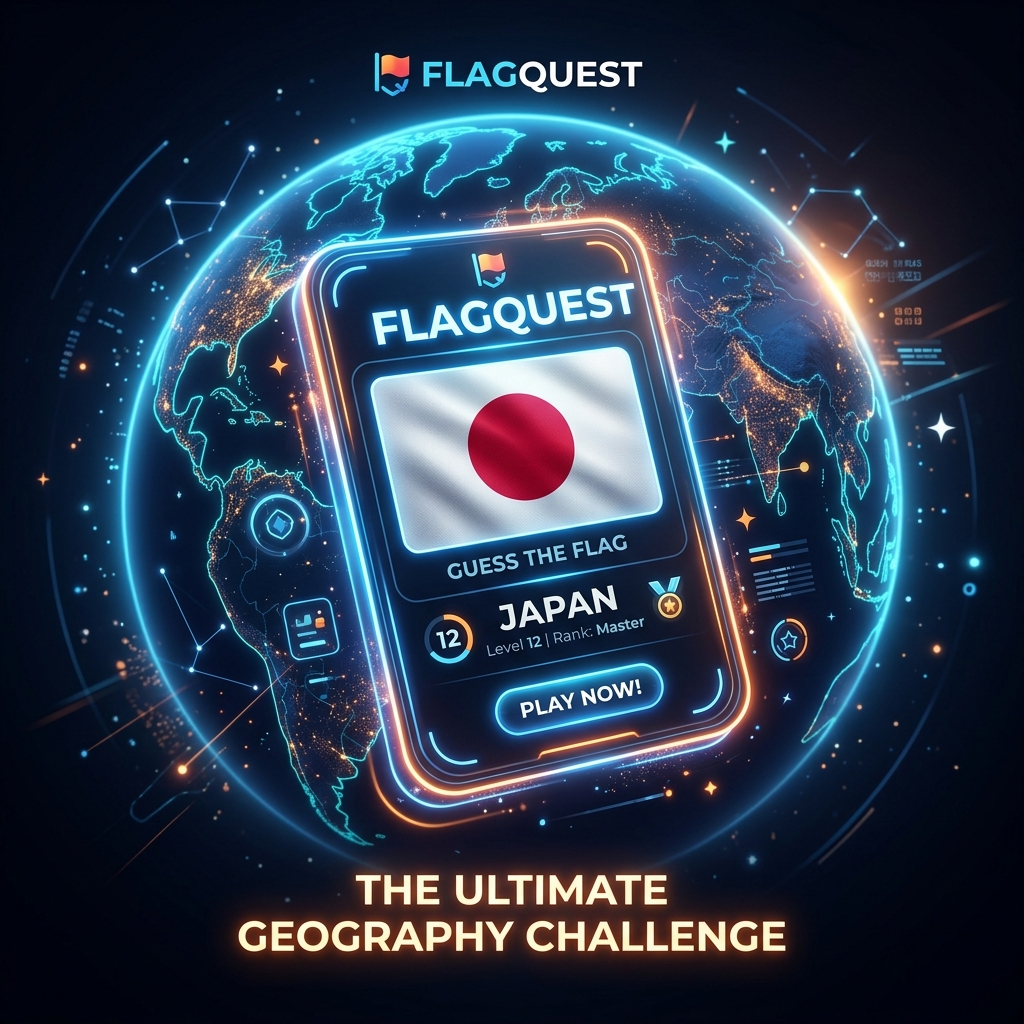 FlagQuest World Flag Quiz Interface